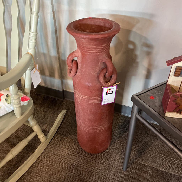 Red Floor Vase