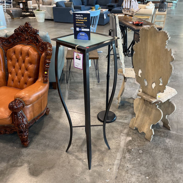 Tall Glass Insert Plant Stand