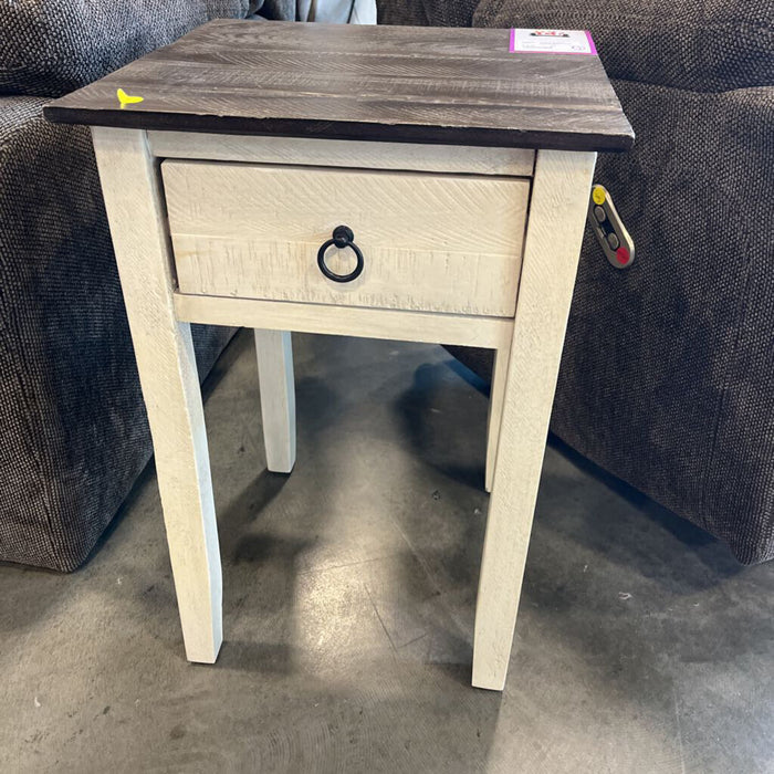 2-tone Farm Style End Table