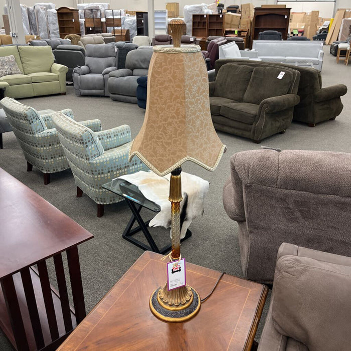 Pair of Brown Twisted Lamps