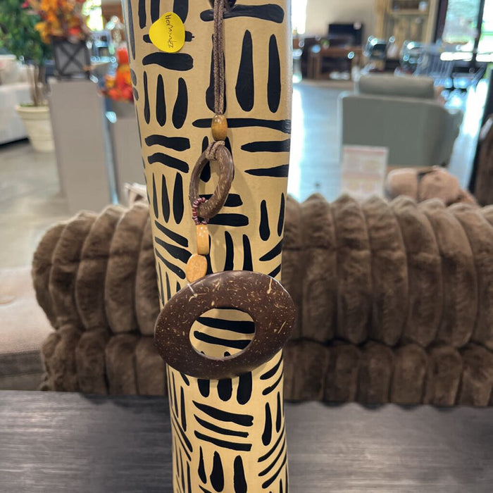 Painted Vase w/ Necklace Accent