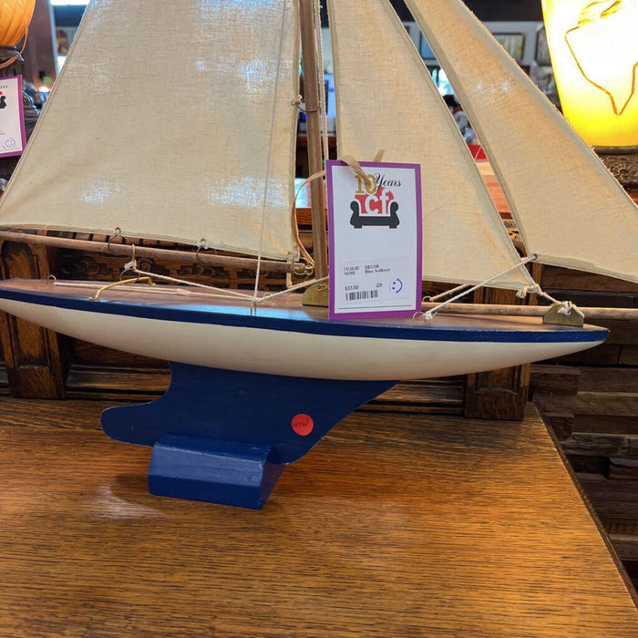 Blue Sailboat