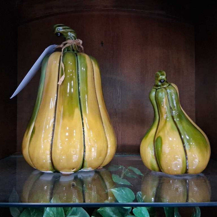 Green & Yellow CeramicGourd Set