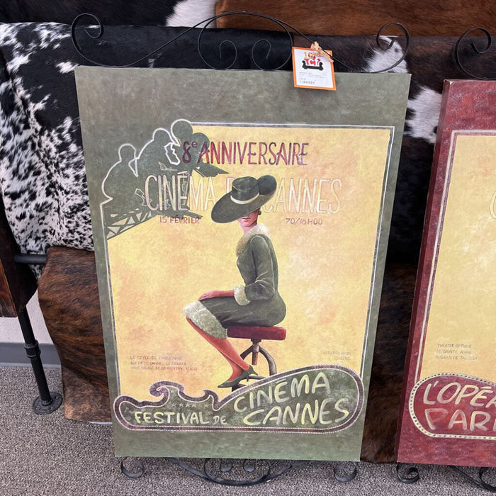 French Theater Poster Wall Decor