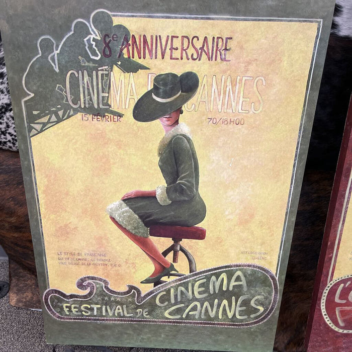 French Theater Poster Wall Decor