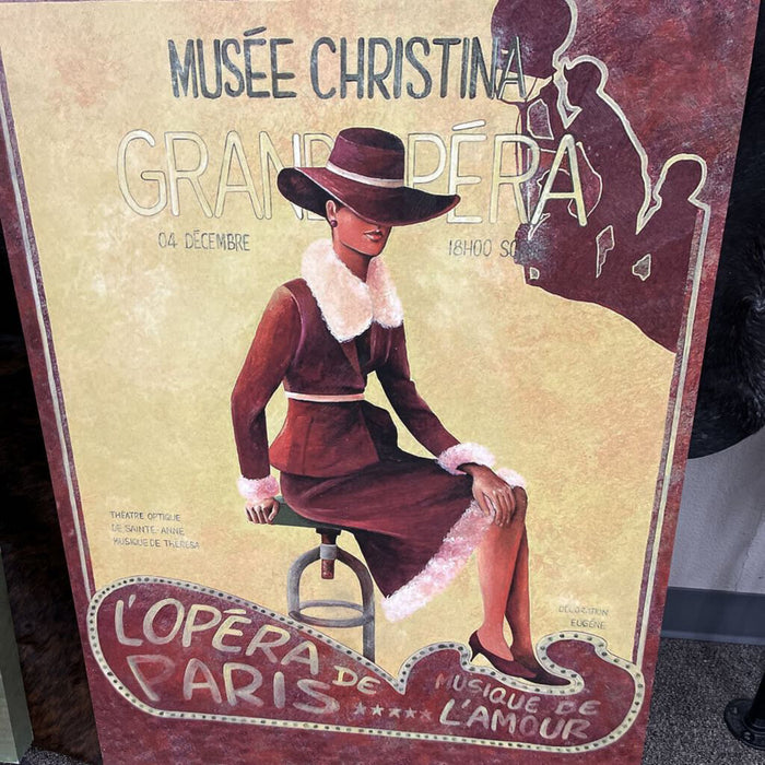 French Opera Poster Wall Decor