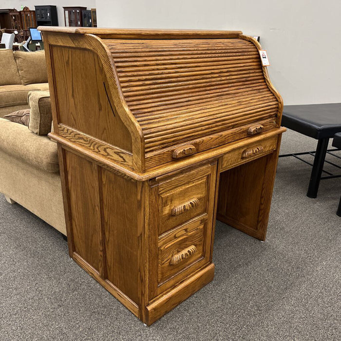 Sm. Oak Rolltop Desk