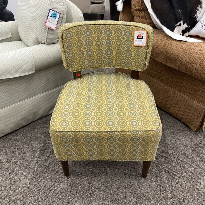 Green Circle Pattern Chair