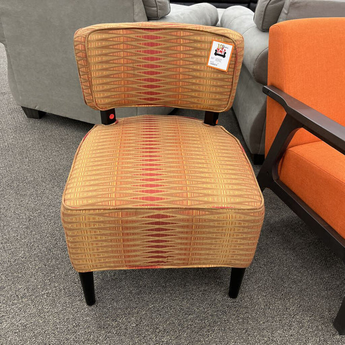 Red ZigZag Pattern Chair