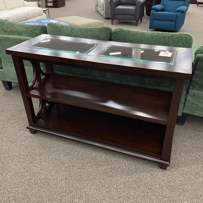 3-tier Sofa Table w/ Glass Inserts