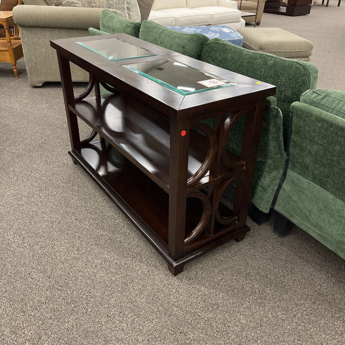 3-tier Sofa Table w/ Glass Inserts