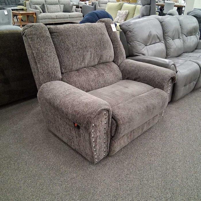 Taupe Oversized Recliner