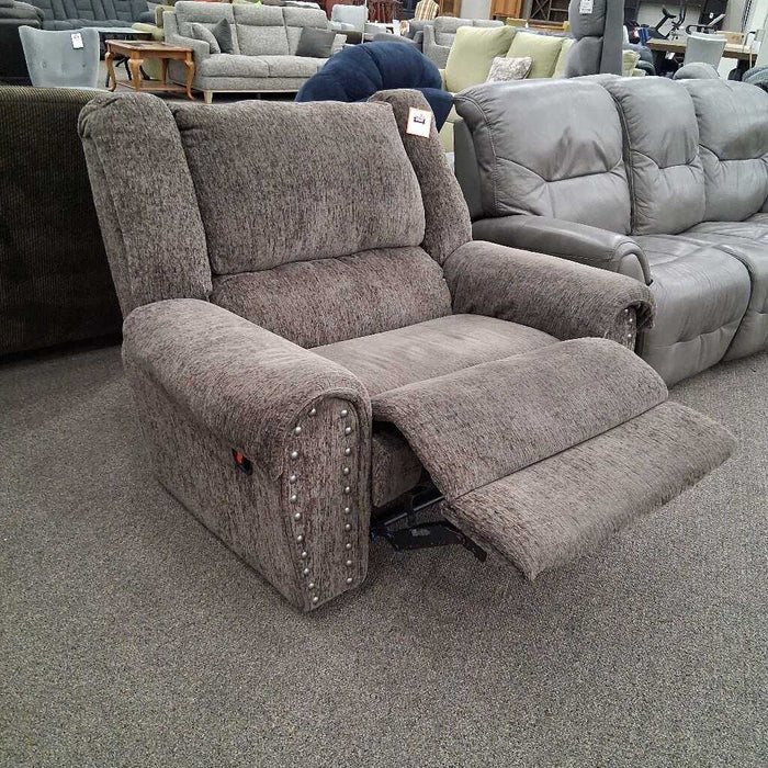 Taupe Oversized Recliner
