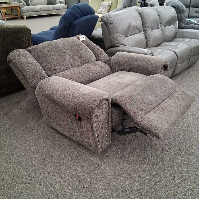Taupe Oversized Recliner