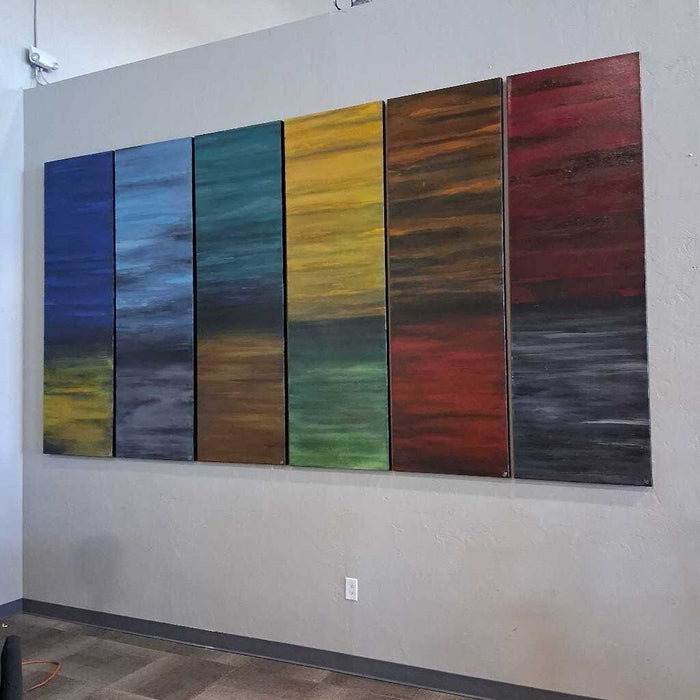 "Sky Panels" 6pc. Painting
