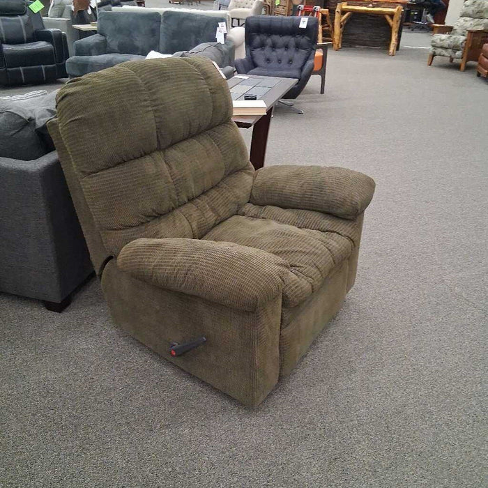 Olive Fabric Rocking Recliner