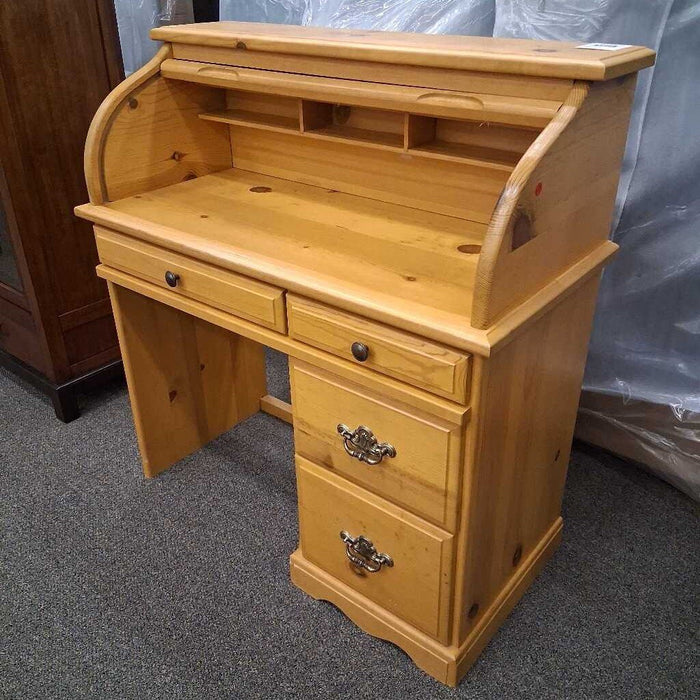 Pine Rolltop Desk