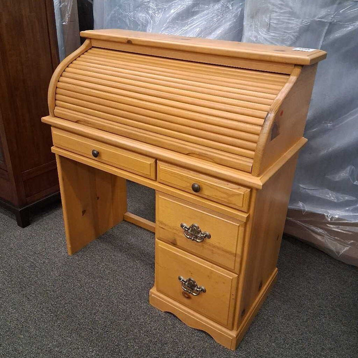 Pine Rolltop Desk
