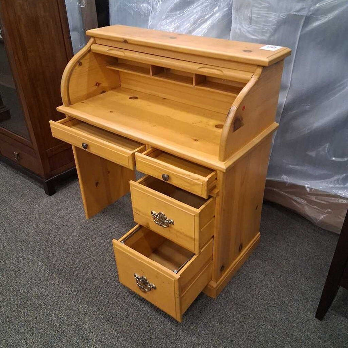 Pine Rolltop Desk