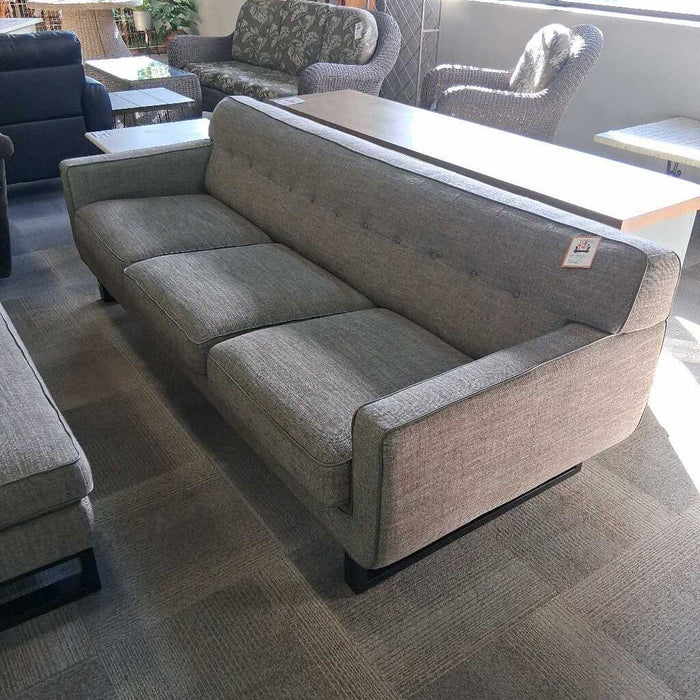 Lt. Brown Sofa w/ Ottoman