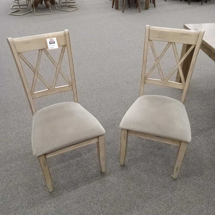 Pair of Green Dining Chairs