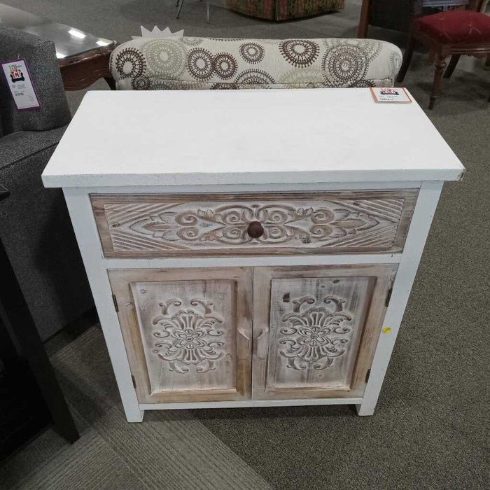 White Accent Cabinet