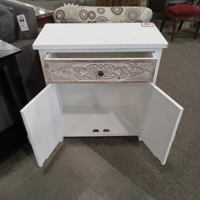 White Accent Cabinet