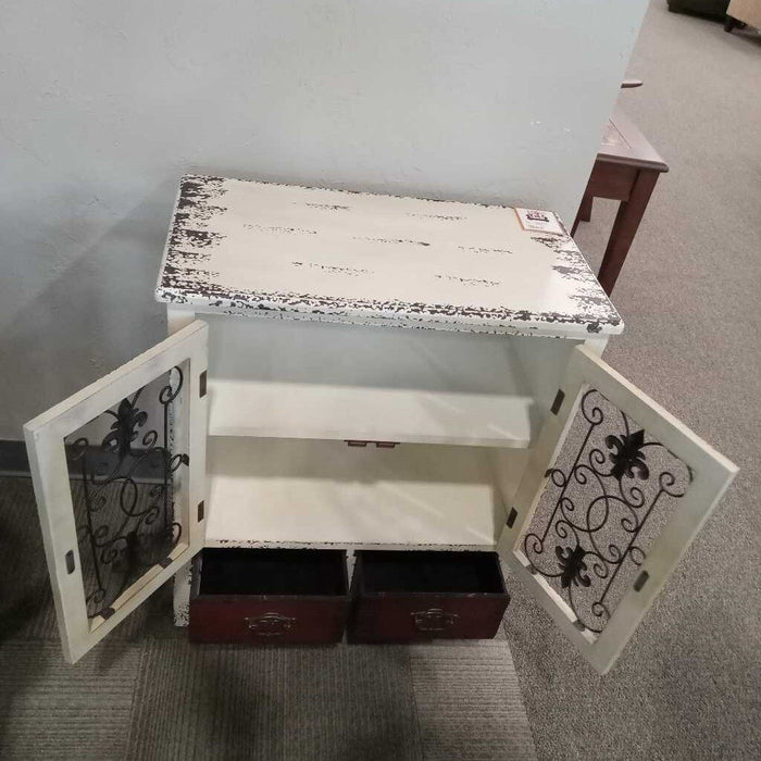 White Accent Cabinet