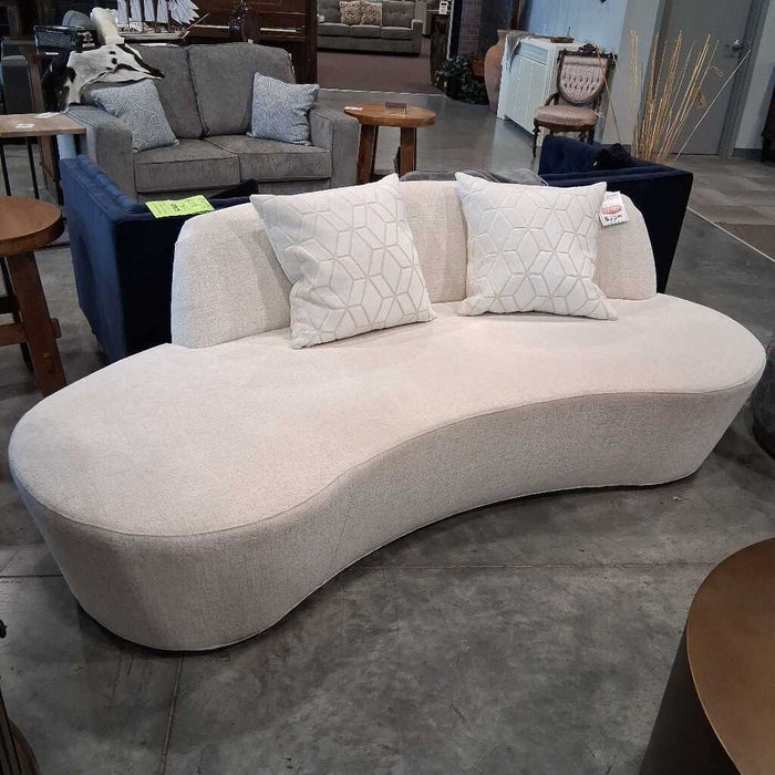Modern White Kidney Sofa