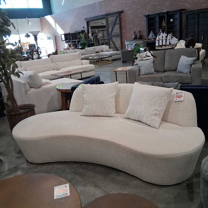 Modern White Kidney Sofa