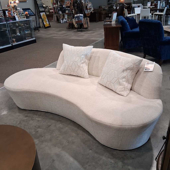 Modern White Kidney Sofa