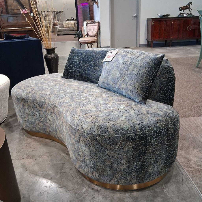 Modern Green Uph. Chaise