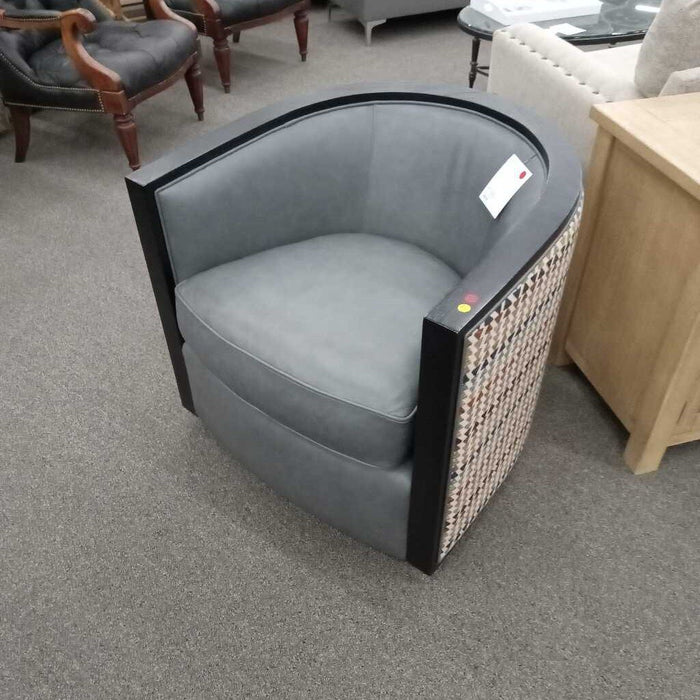 Striped Pattern Swivel Chair