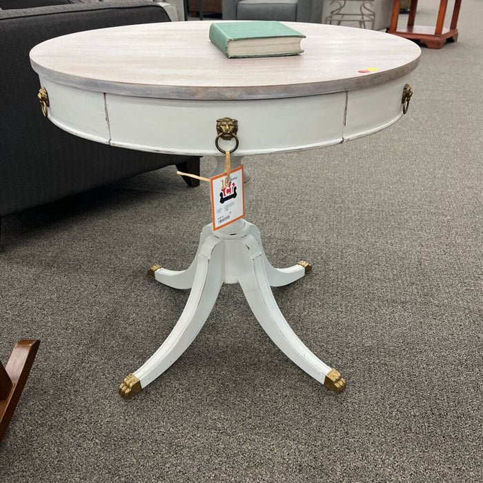 White 2 Drawer Table