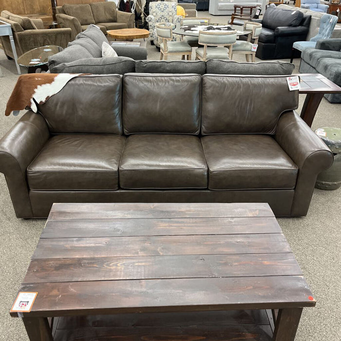 "Retreat" Brown Leather Sofa