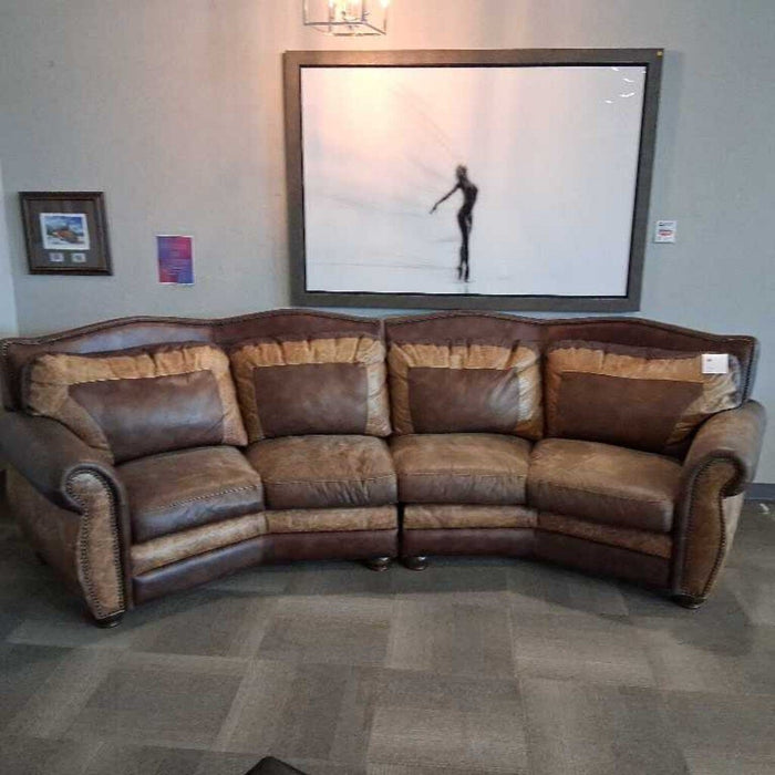 Lg. 2pc. Leather Accent Sofa