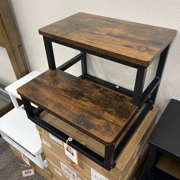 Brown 300lb. Double Step Stool