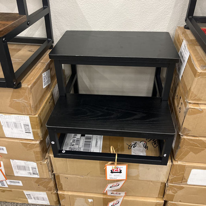 Black 300lb. Double Step Stool