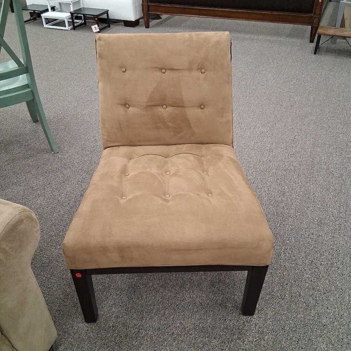 Brown Tufted Accent Chair