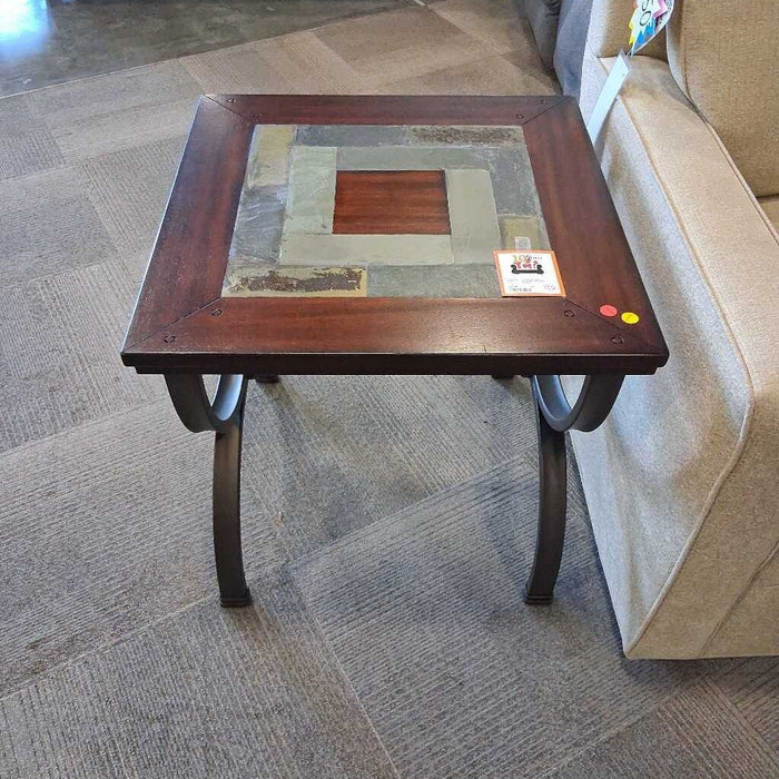 Slate Accent End Table