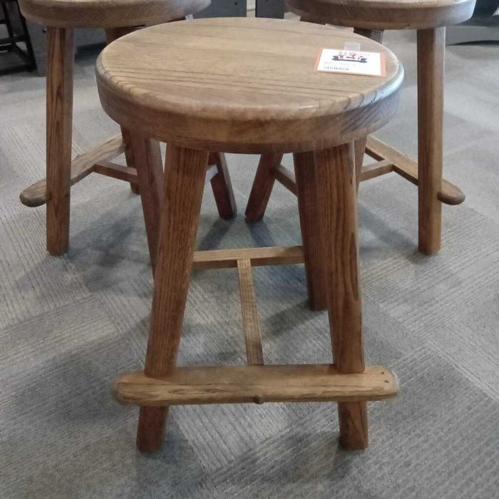 Set of 3 Ennis Oak Stools