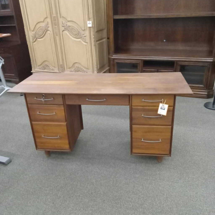 Modern Rustic Red Wood Desk