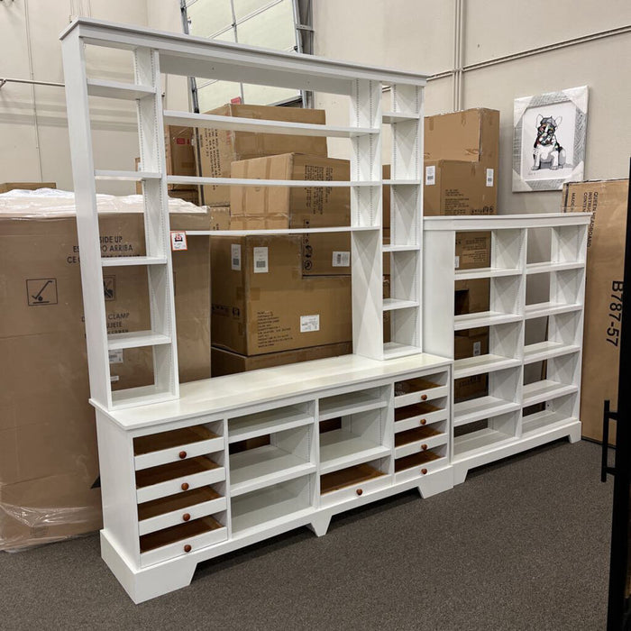 Lg. White 3pc. Wall Unit