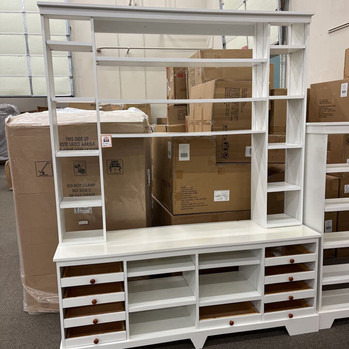 Lg. White 3pc. Wall Unit