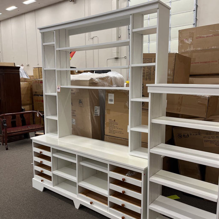 Lg. White 3pc. Wall Unit