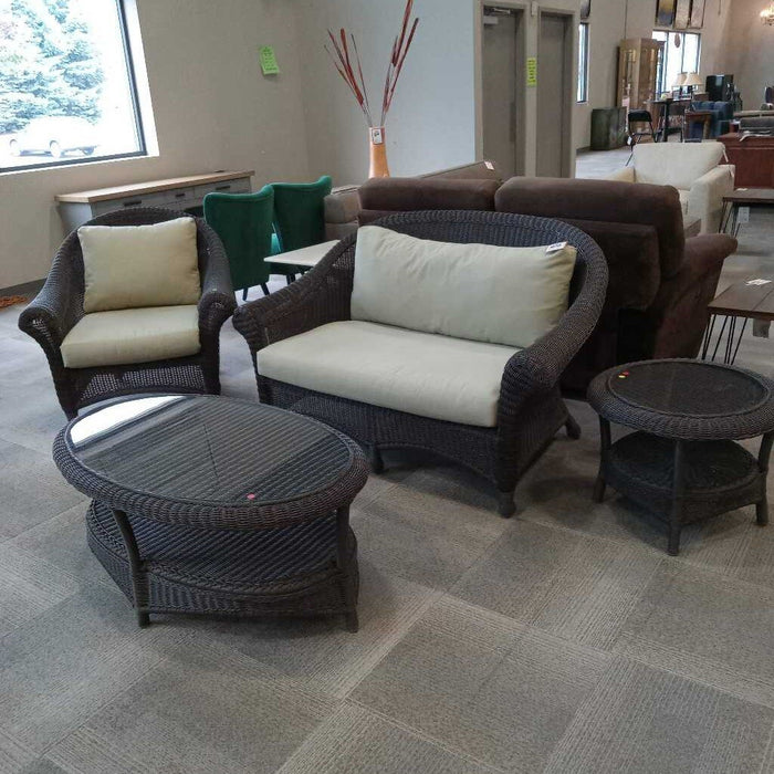 4pc. Woven Patio Set