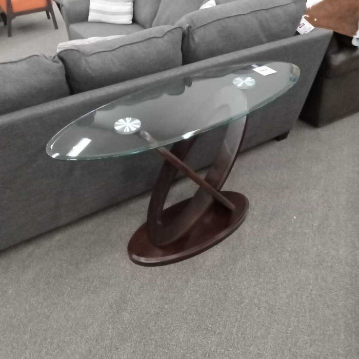 Wood & Glass Sofa Table