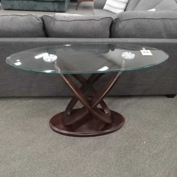 Wood & Glass Sofa Table