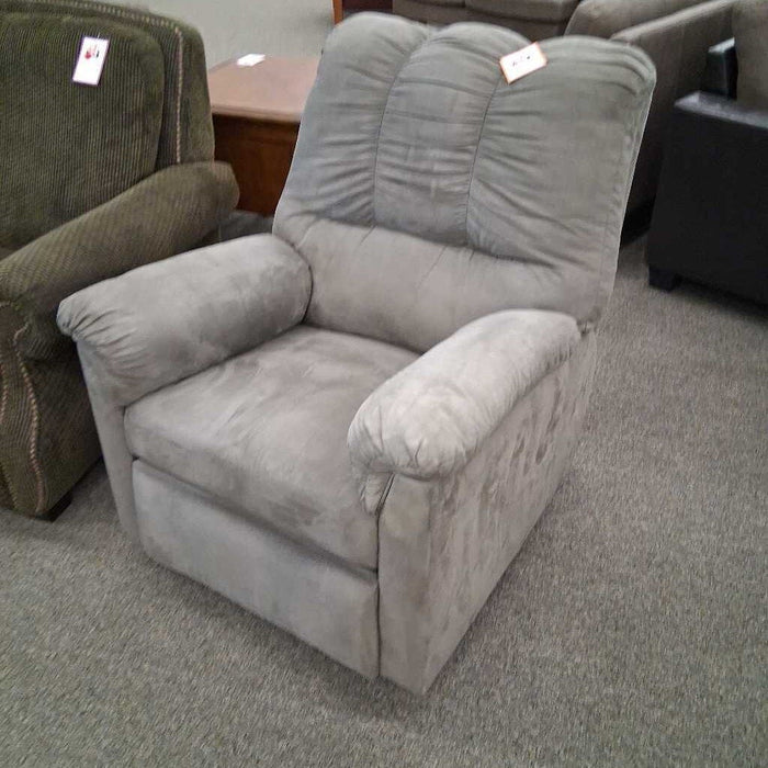 "Darcy" Gray Fabric Recliner
