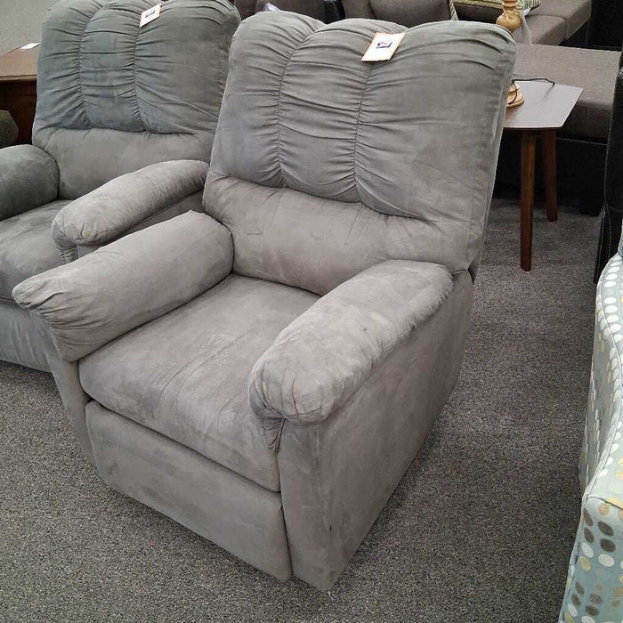 "Darcy" Gray Fabric Recliner